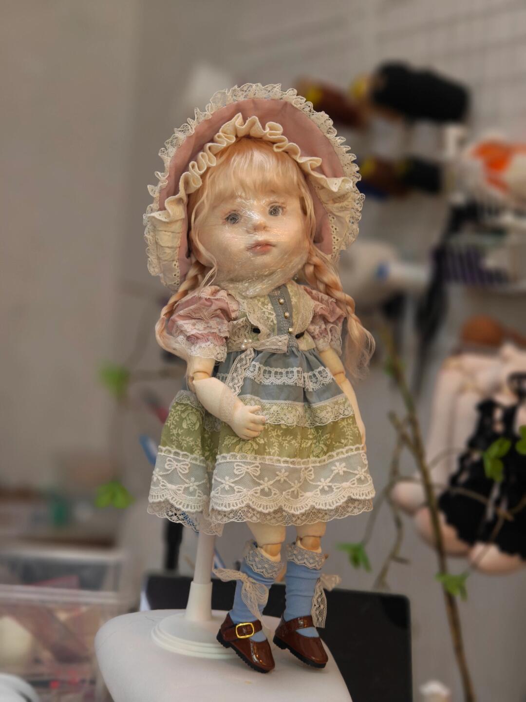 Little girl in a dress