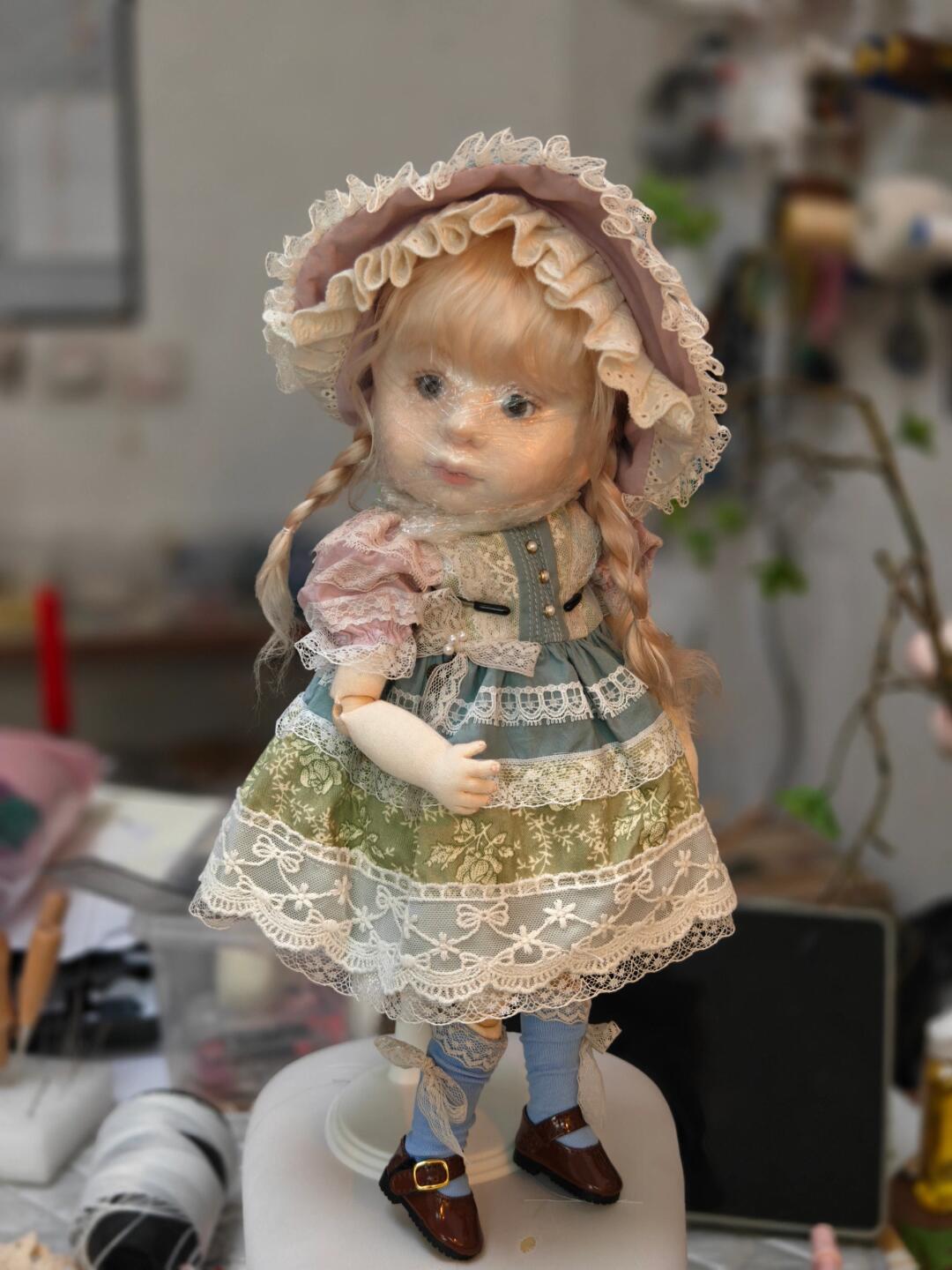 Little girl in a dress
