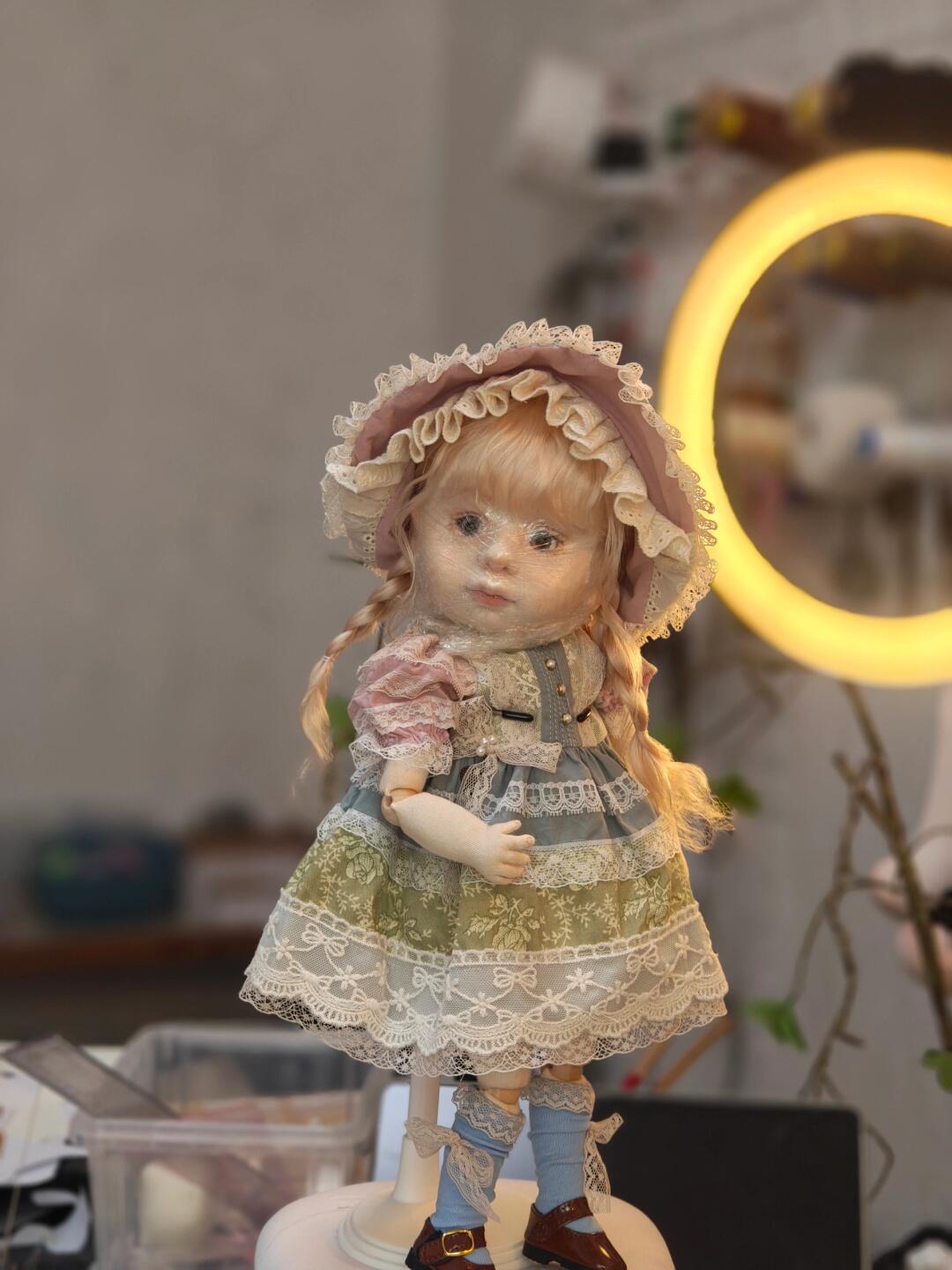 Little girl in a dress