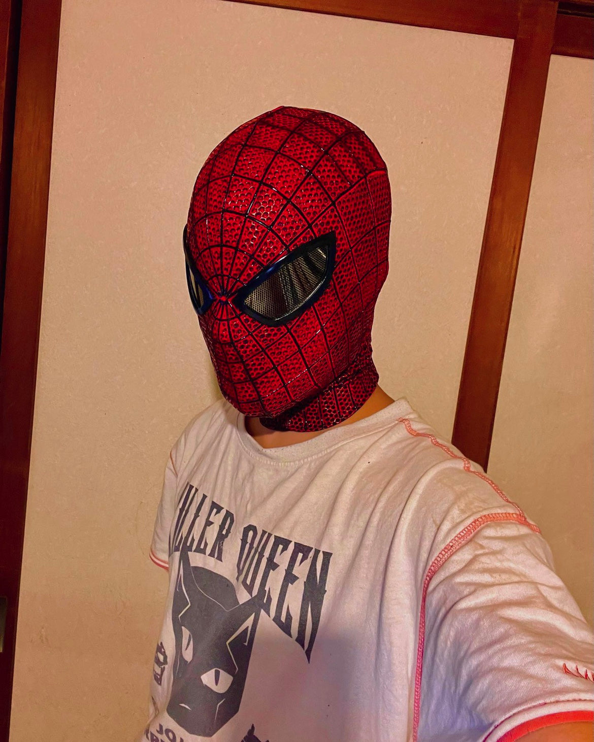 The mask from The Amazing Spider-Man 1, in the version of Andrew Garfield, is a handmade mask.