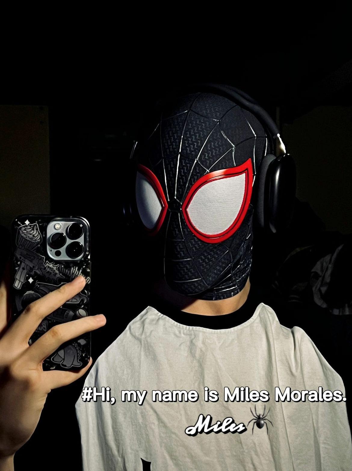 The mask from the Spider-Man: Into the Spider-Verse movie