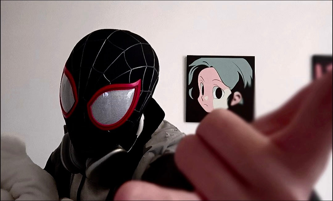 The mask from the Spider-Man: Into the Spider-Verse movie