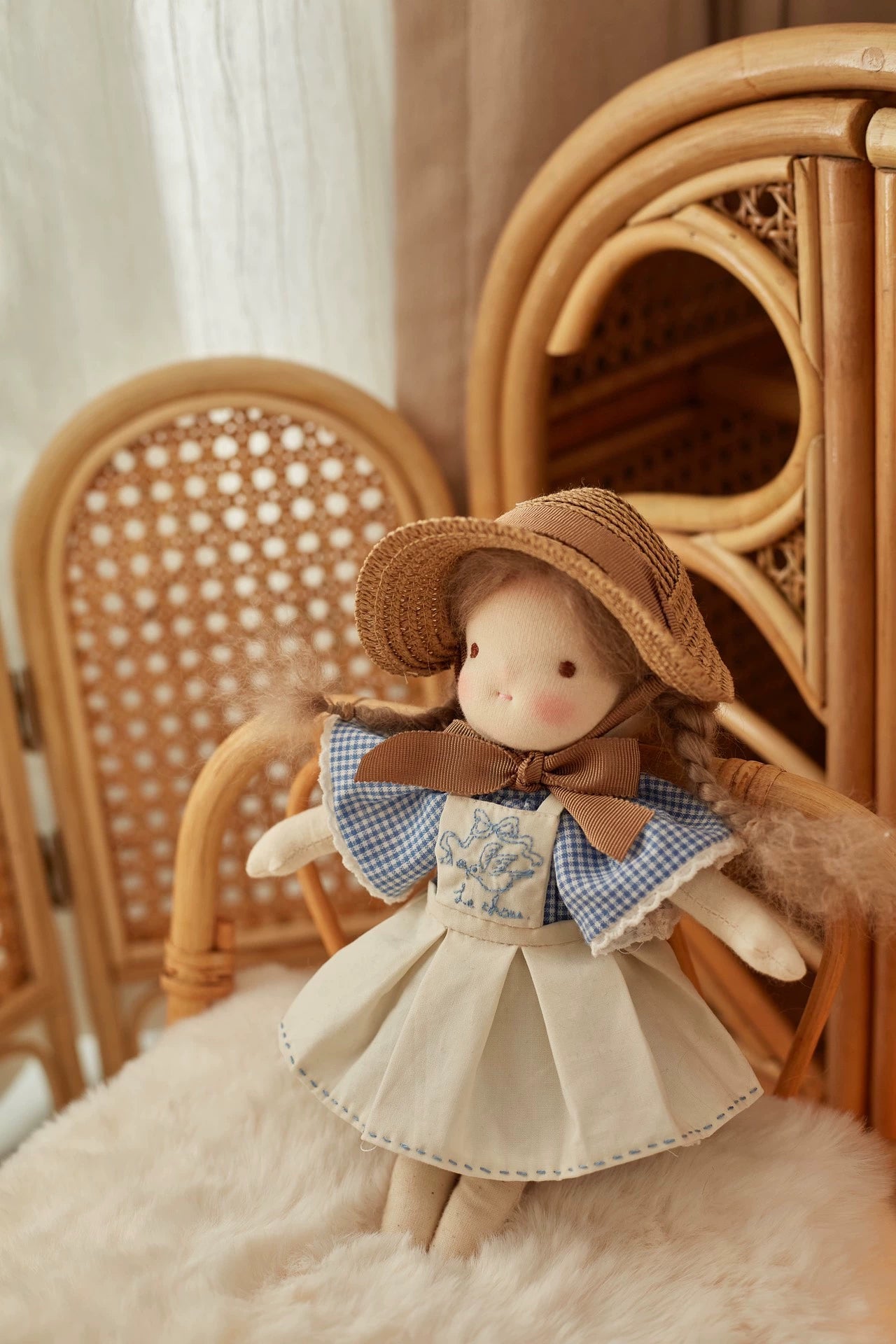 little girl wearing hat