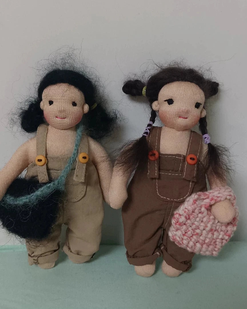 2 Waldorf mini dolls