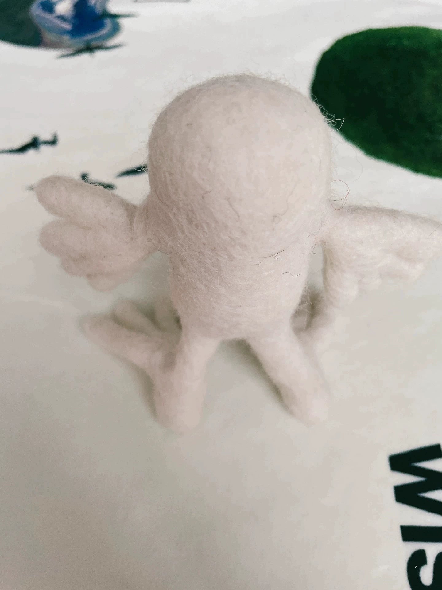 Wool felt Bigfoot ornament