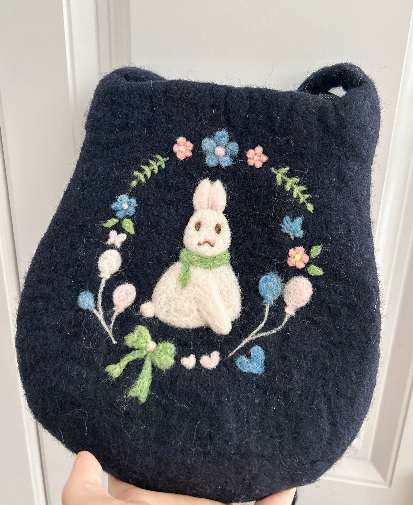 Handmade wool felt bag