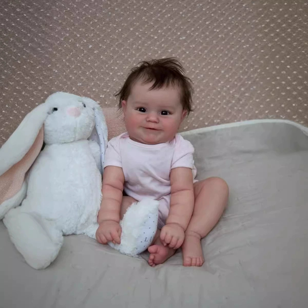 Simulation baby doll 50cm full glue can enter the water, rebirth doll baby gift to accompany