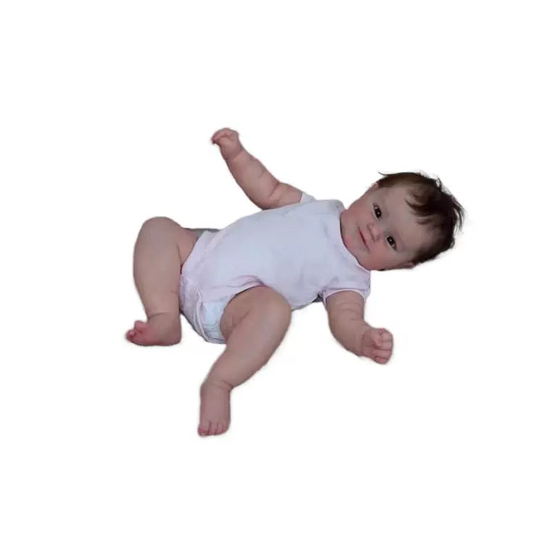 Simulation baby doll 50cm full glue can enter the water, rebirth doll baby gift to accompany