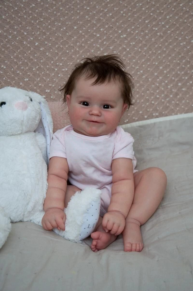 Simulation baby doll 50cm full glue can enter the water, rebirth doll baby gift to accompany