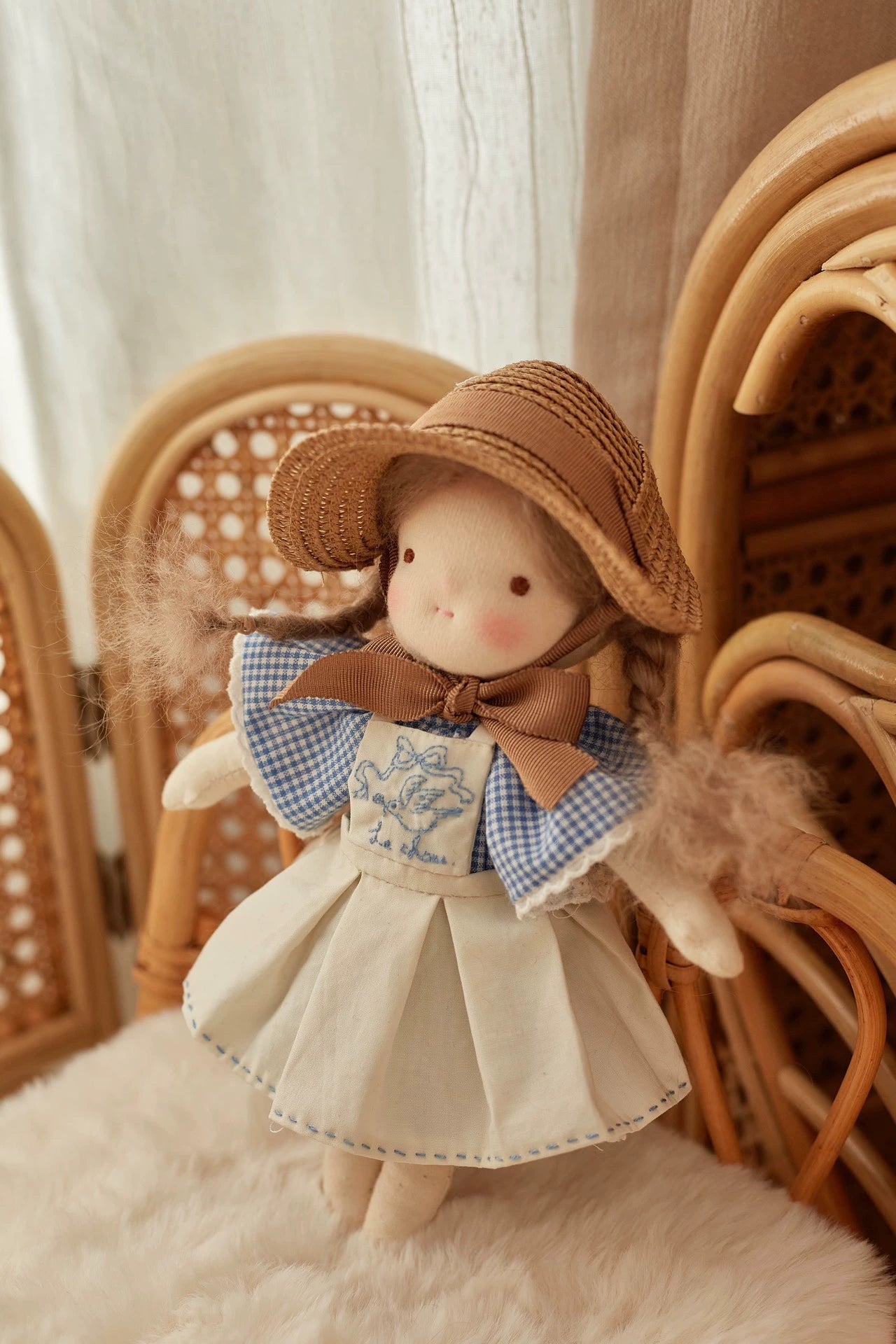 little girl wearing hat
