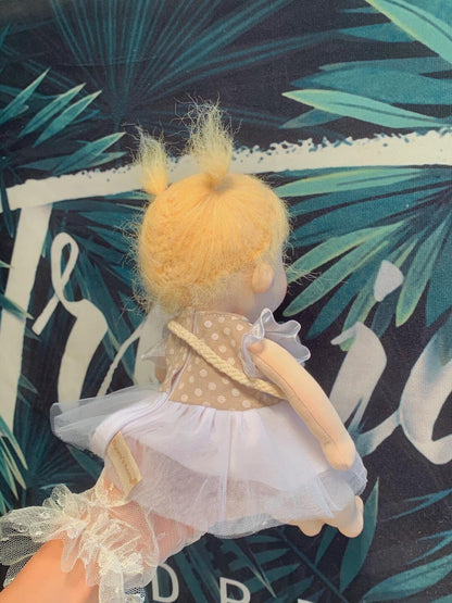 Little girl with pigtails