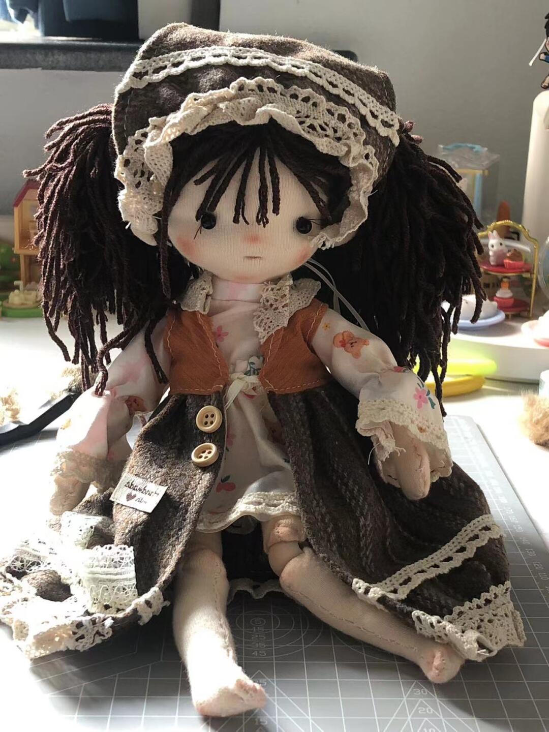 Waldorf doll, hands and feet movable