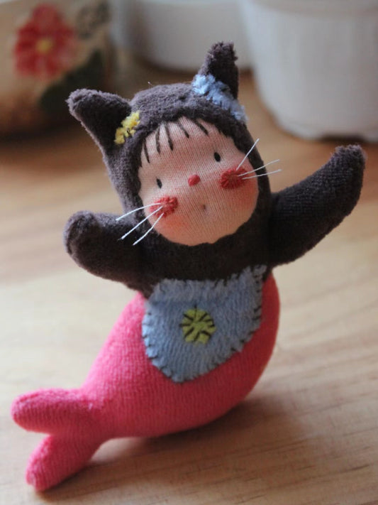 pink mermaid cat