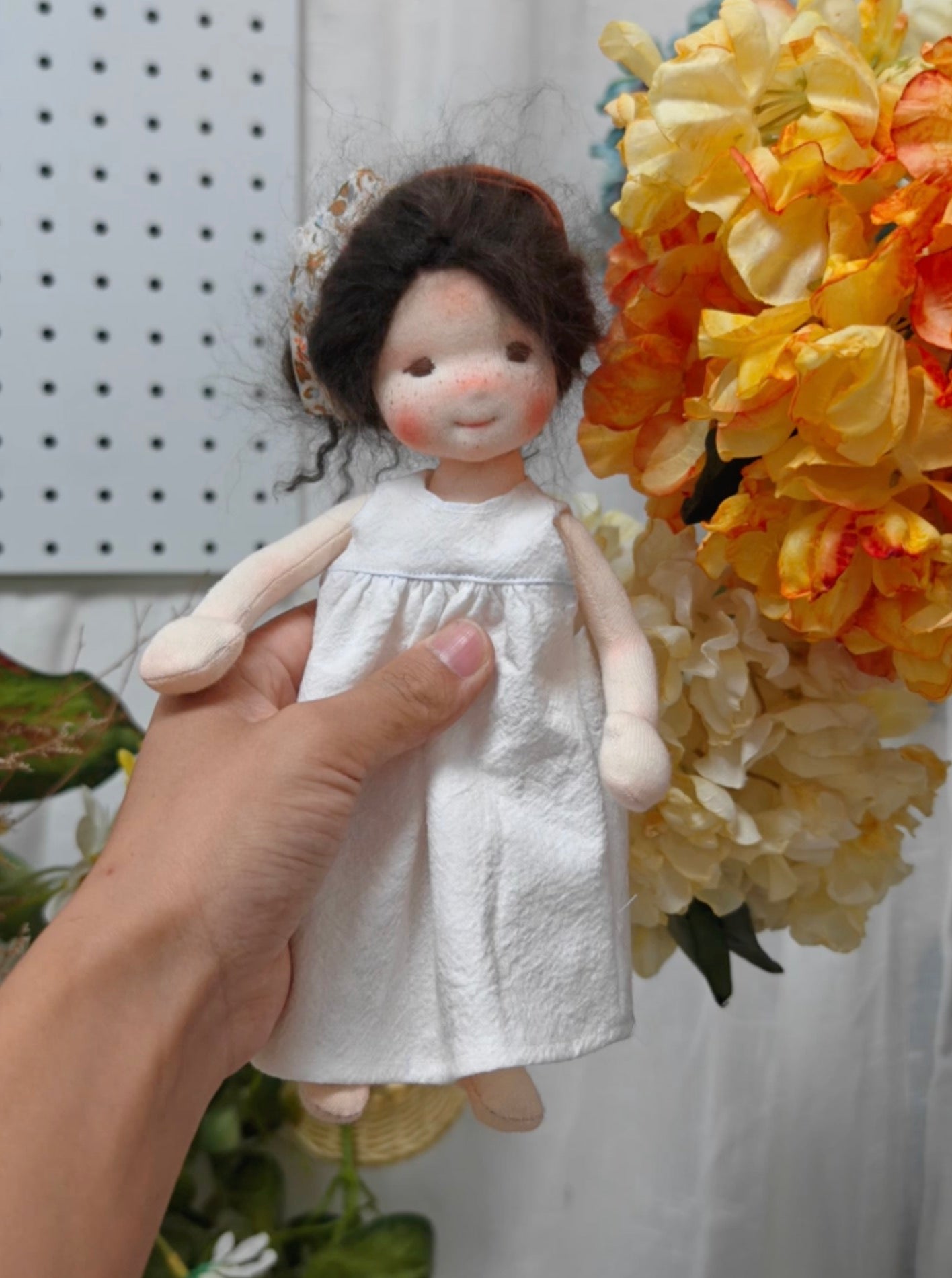 Waldorf dolls,White skirt doll
