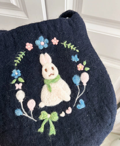 Handmade wool felt bag