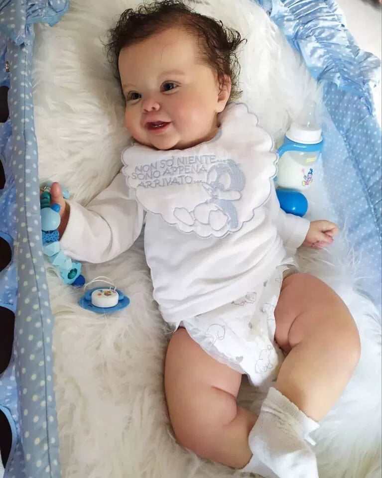 60/50Cm simulated baby reborn doll handmade 3D skin with visible venous blood