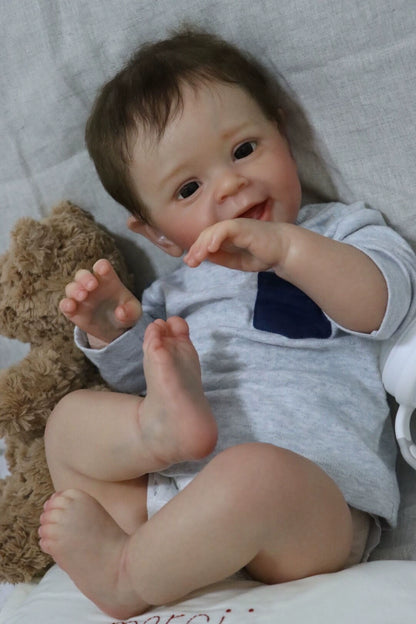 60Cm simulated baby doll baby boy, children's clothing model 3-6 months, real-life ratio