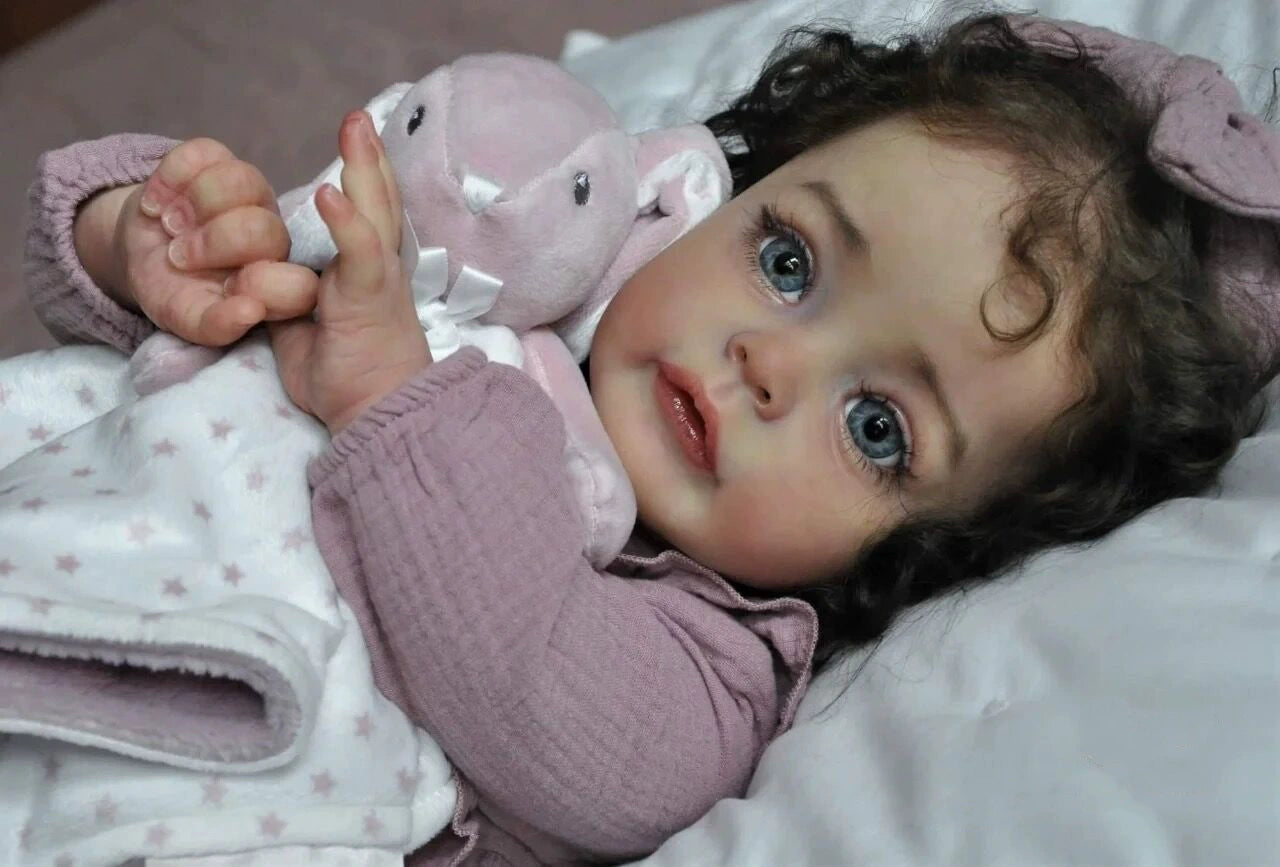 60Cm simulation doll, children's clothing model size 66, purely handmade 3D skin vein blood is visible