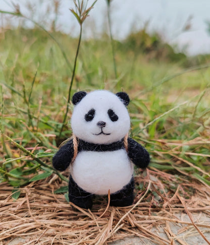 Panda wool felt finished product