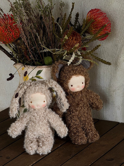 2 Waldorf handmade dolls