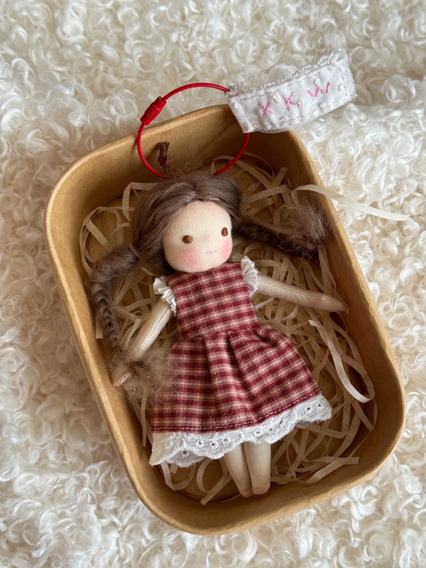 Waldorf little girl keychain