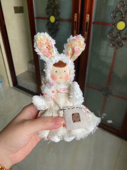 white bunny doll