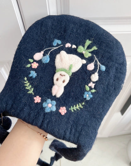 Handmade wool felt bag
