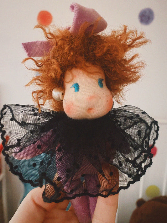 Waldorf handmade doll pendant