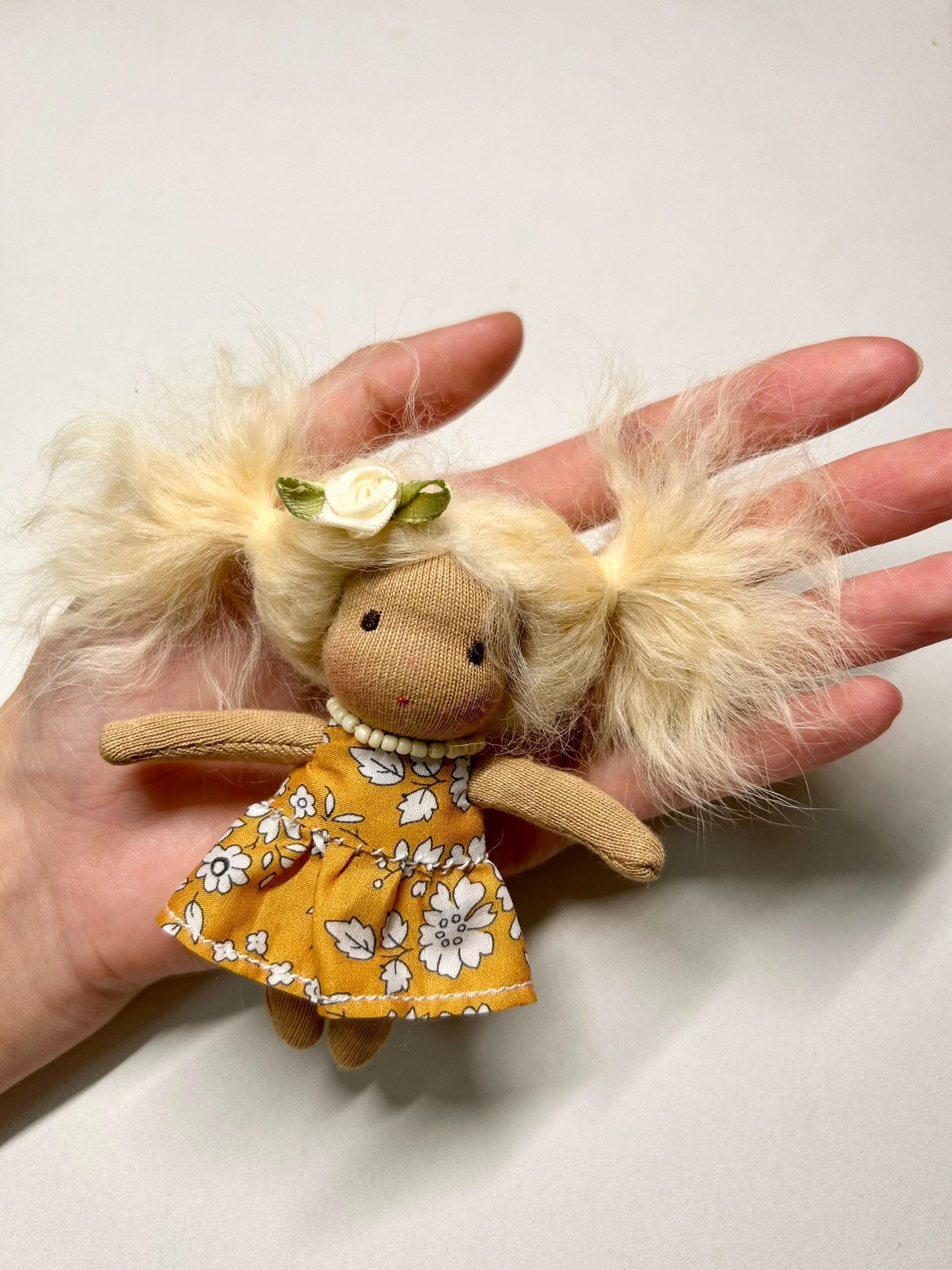 Doll pendant, Waldorf doll.