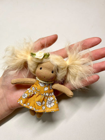 Doll pendant, Waldorf doll.