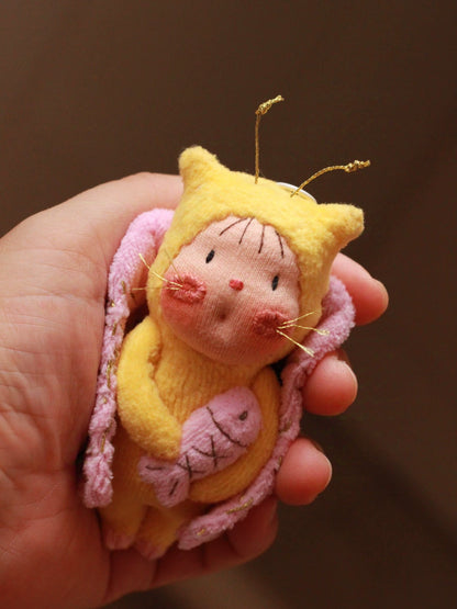 Waldorf doll, cute moth