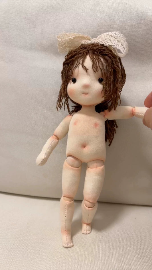 Hand-sewn doll