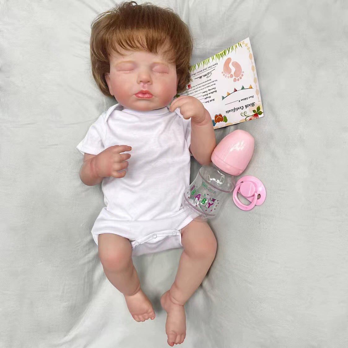 Manufacturer welfare 49cm full vinyl Internet celebrity simulation doll (random clothes)