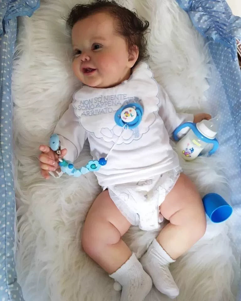 60/50Cm simulated baby reborn doll handmade 3D skin with visible venous blood