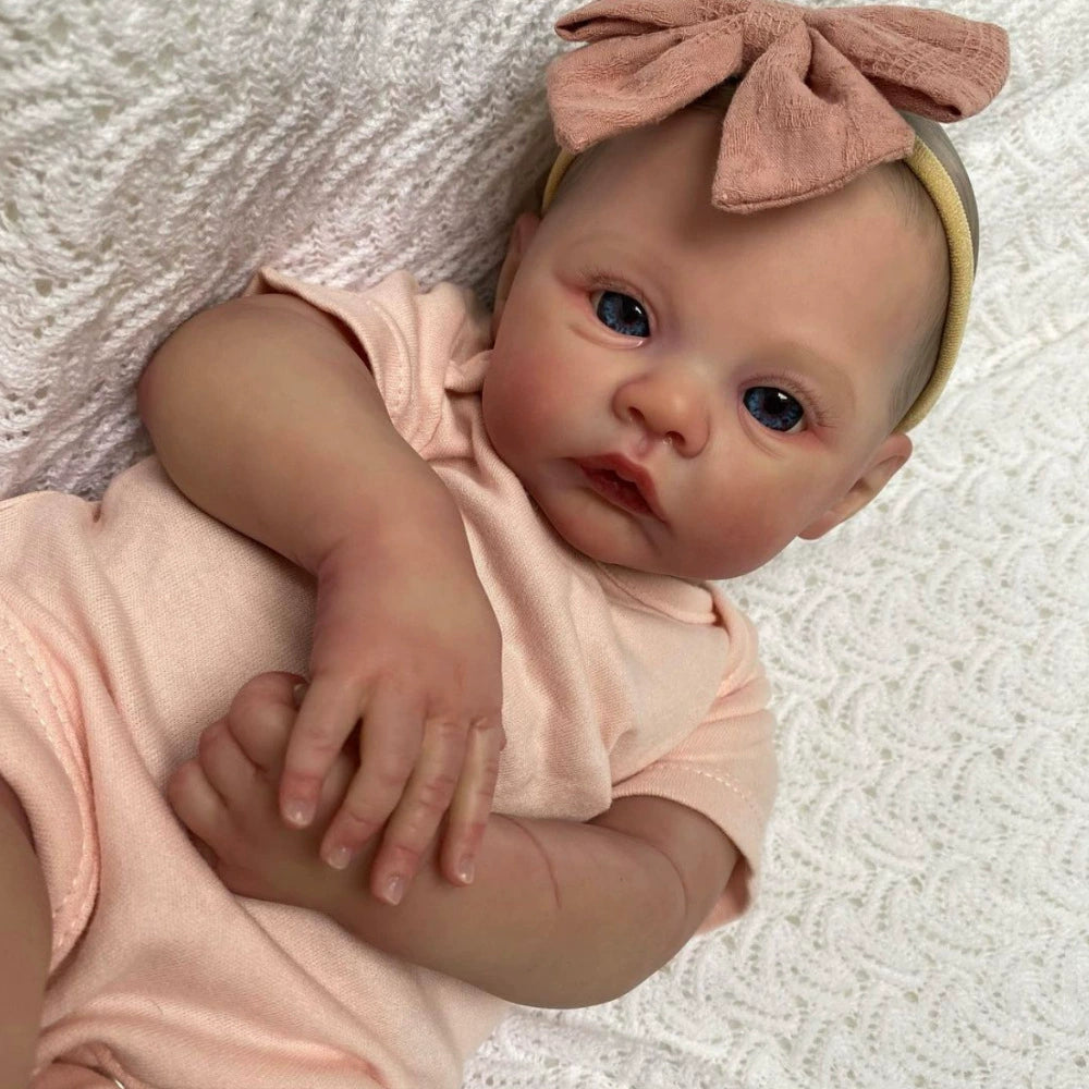 Rebirth Doll Simulation Baby Silicone 49cm Delicate 3D Painted Vein Blood Visible, New