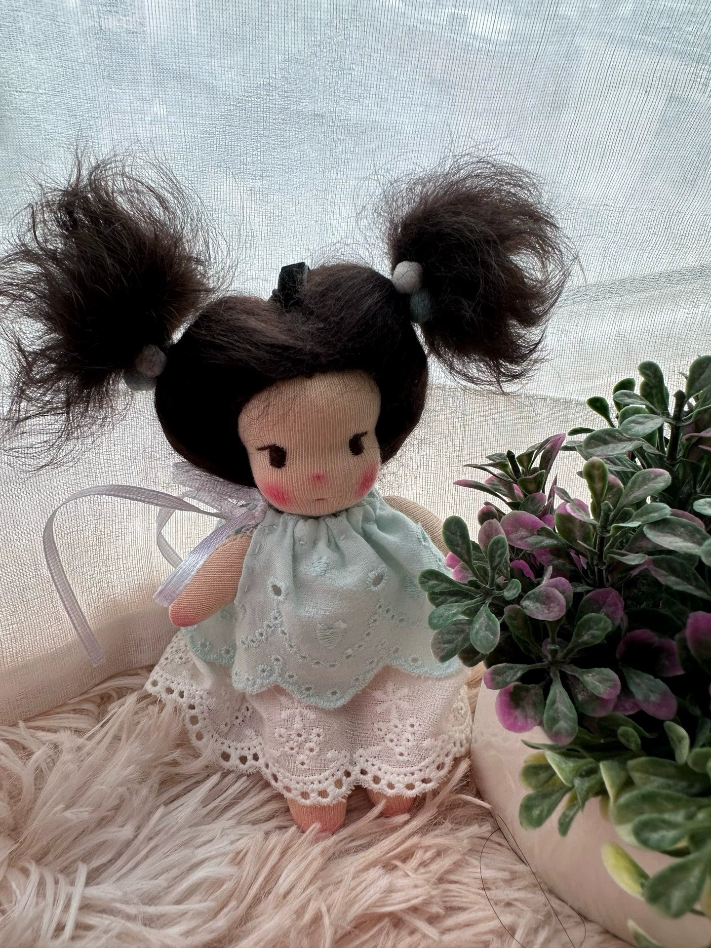 Waldorf doll, filled with pure wool