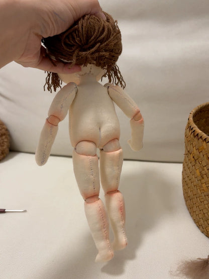 Hand-sewn doll