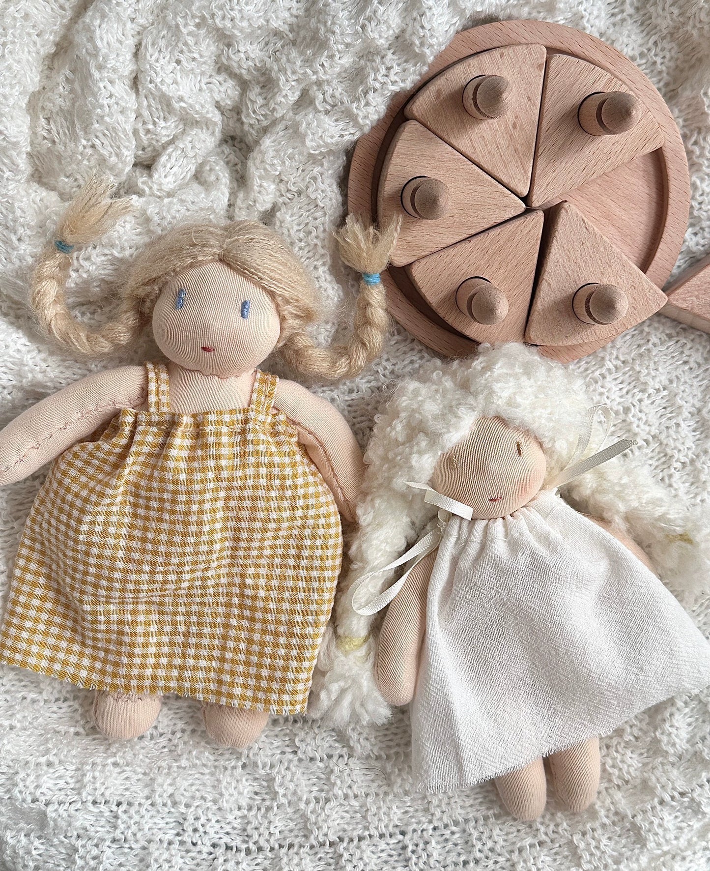 white hair doll