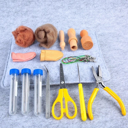 Wool felt poking tool material package