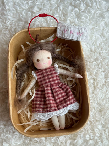 Waldorf little girl keychain