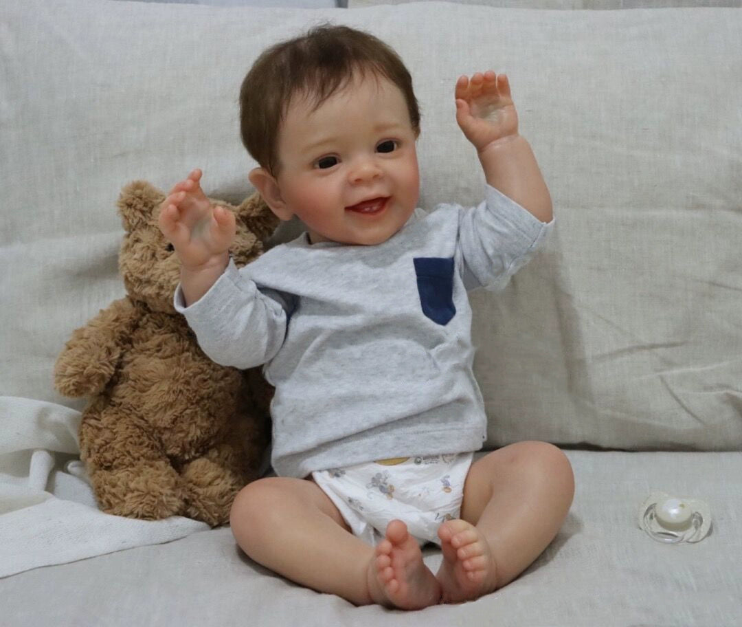 60Cm simulated baby doll baby boy, children's clothing model 3-6 months, real-life ratio