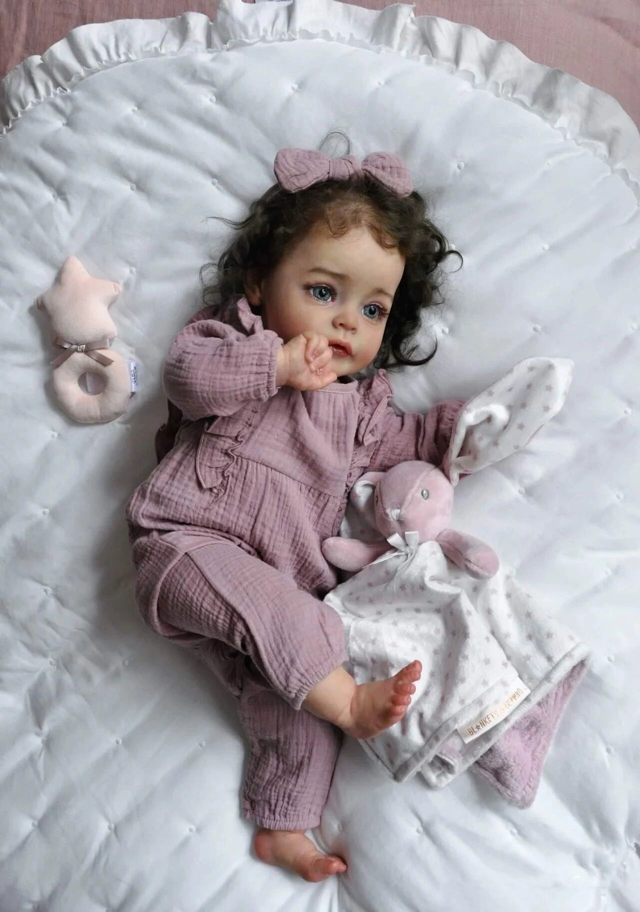 60Cm simulation doll, children's clothing model size 66, purely handmade 3D skin vein blood is visible