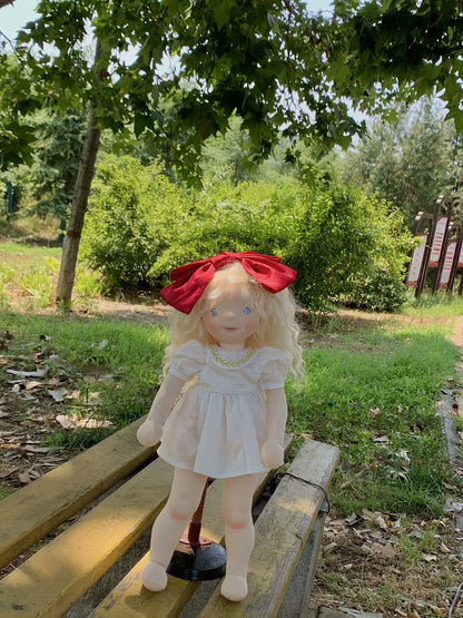 Purple skirt doll
