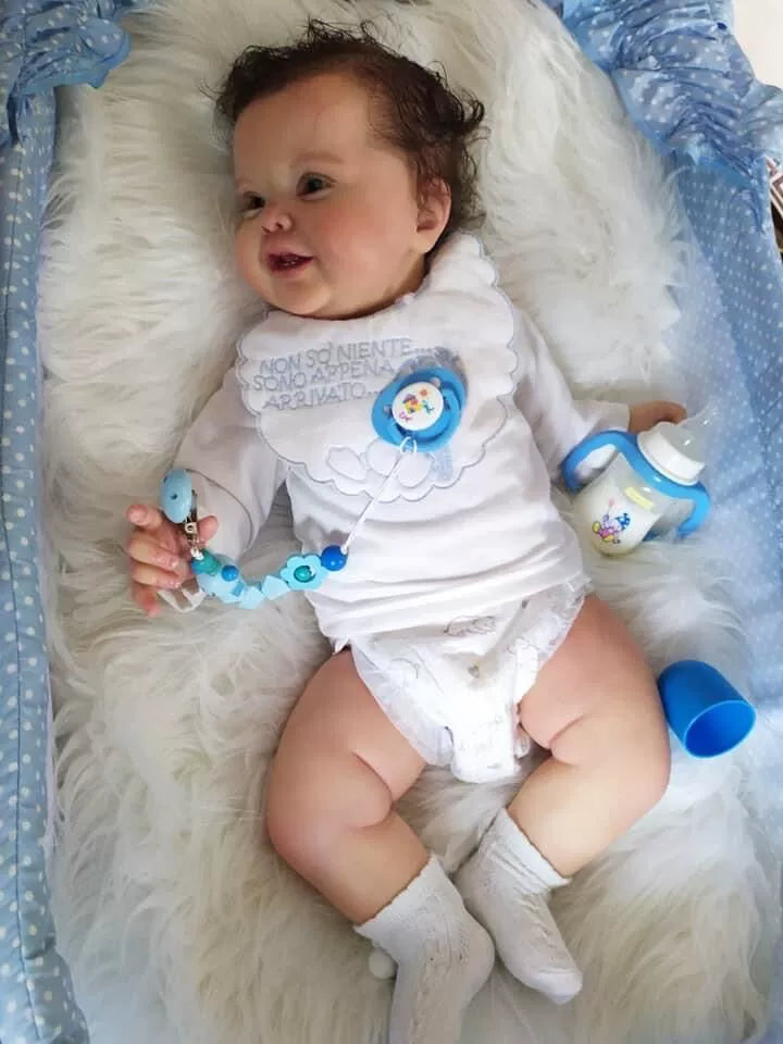60/50Cm simulated baby reborn doll handmade 3D skin with visible venous blood