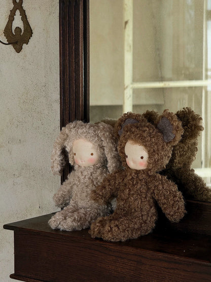 2 Waldorf handmade dolls