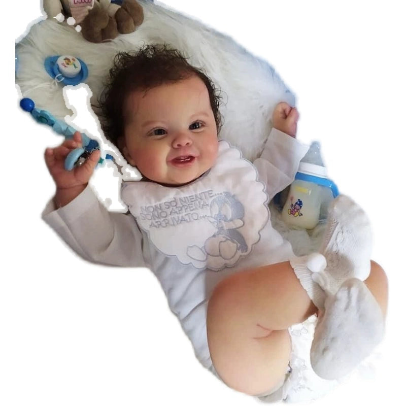 60/50Cm simulated baby reborn doll handmade 3D skin with visible venous blood