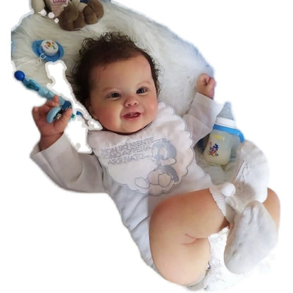 60/50Cm simulated baby reborn doll handmade 3D skin with visible venous blood