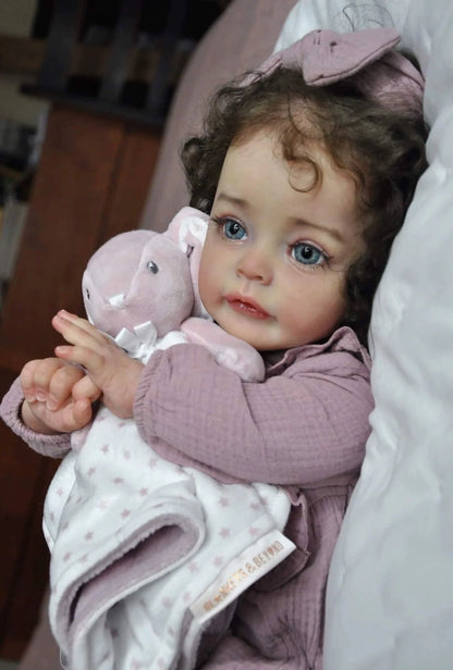 60Cm simulation doll, children's clothing model size 66, purely handmade 3D skin vein blood is visible