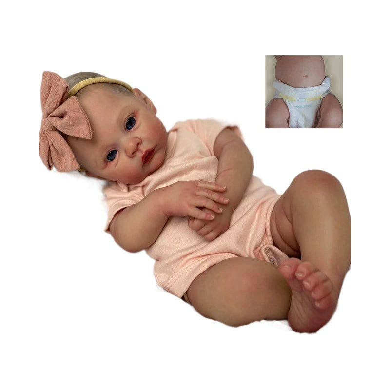 Rebirth Doll Simulation Baby Silicone 49cm Delicate 3D Painted Vein Blood Visible, New