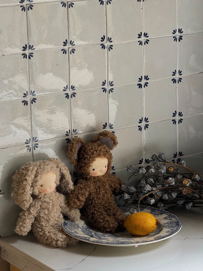 2 Waldorf handmade dolls